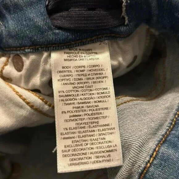 Kids Polo blue distressed jeans Size L (12/14) - Picture 5 of 11